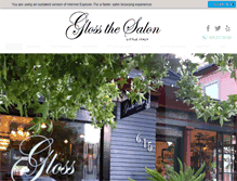 Tablet Screenshot of glossthesalon.com